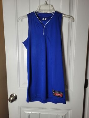 Under Armour Blue Sleeveless Performance Basketball Jersey/dress Size XS